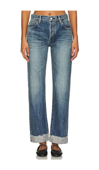 Moussy Vintage Hopewell Straight Jeans in Denim-Dark. - size 25 | Revolve Clothing (Global)