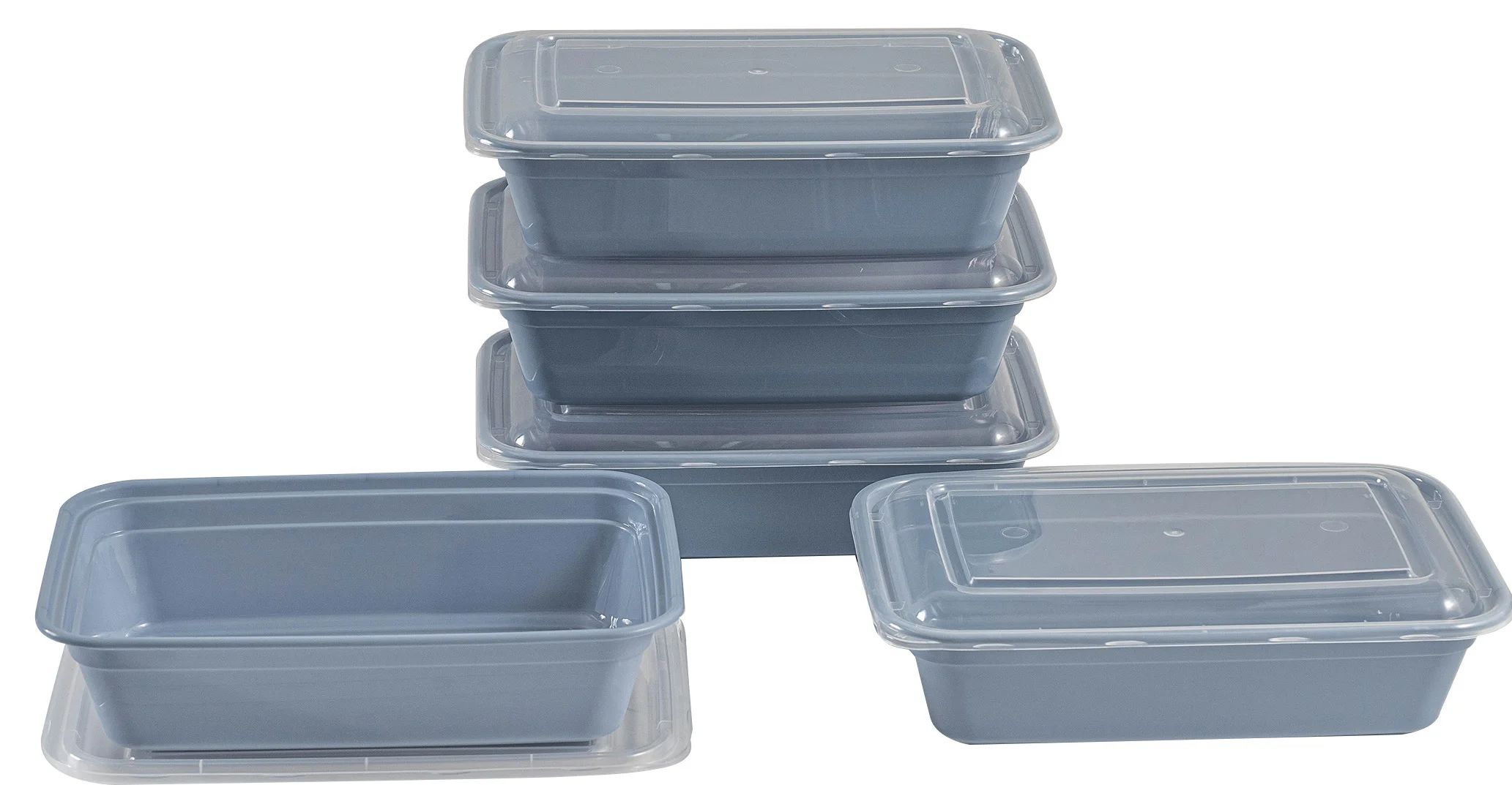 Mainstays 10 Piece Meal Prep Food Storage Containers, Blue - Walmart.com | Walmart (US)