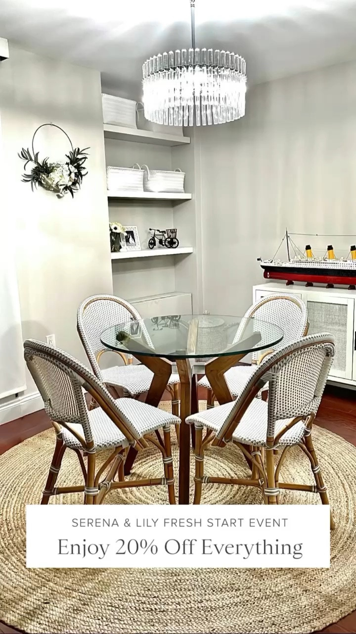 Enjoy 20% off everything or 25% off $5,000+ during Serena & Lily's The Fresh Start Event. Use code UPGRADE. Sale included. See their site for details.

I love these Riviera rattan dining chairs which I bought when we moved in 2019. We have them in the fog/white color.

I also love the La Jolla basket which I got in the small size.

#LTKsalealert #LTKhome