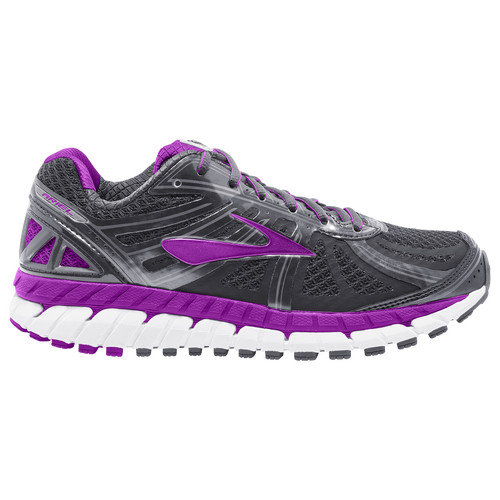 Womens Brooks Ariel 16 - Anthracite/Purple Cactus Flower/Primer Grey | Footlocker US