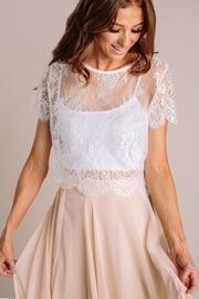 Jolee Short Sleeve Lace Top | Morning Lavender