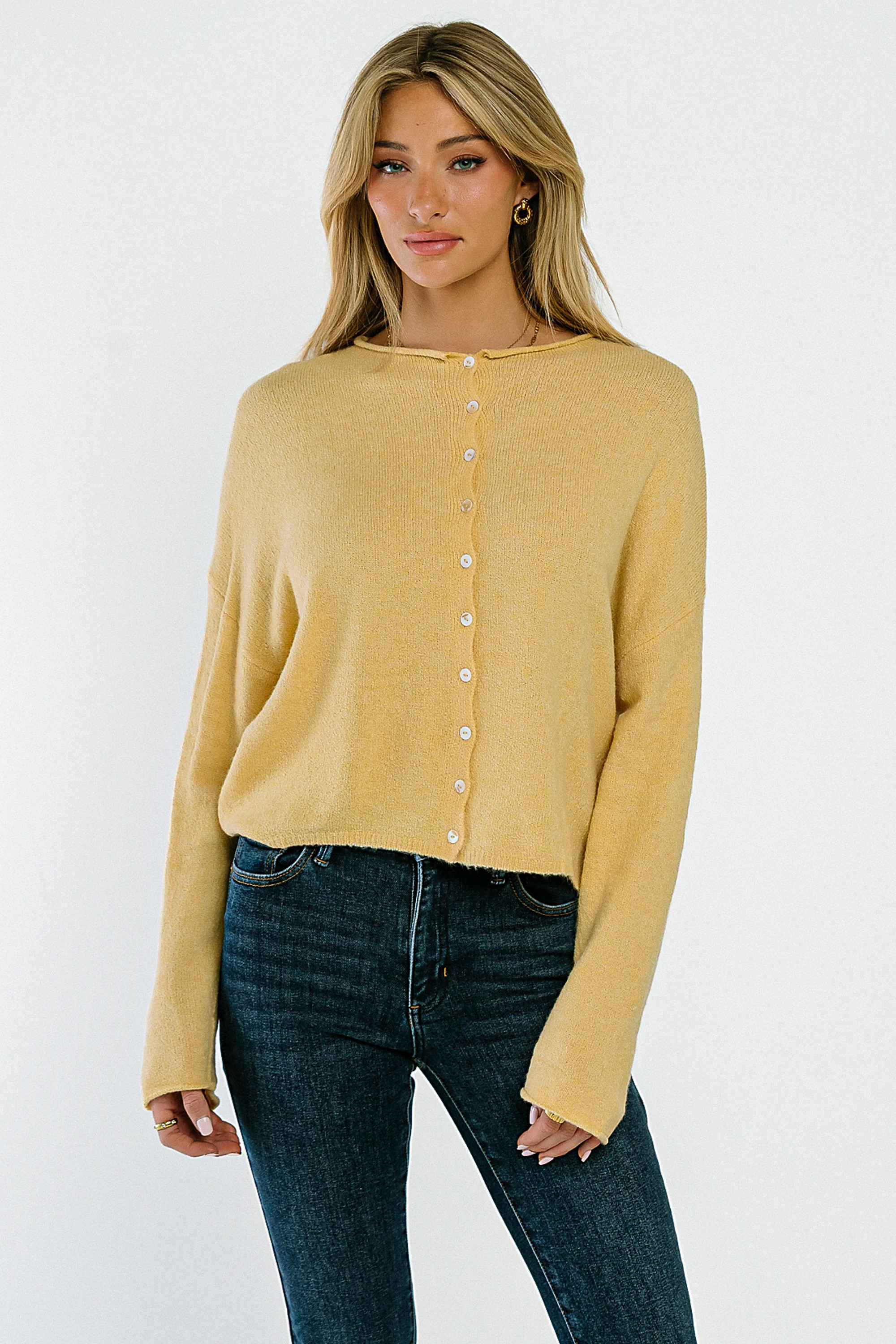 Maci Cardigan in Honey - L / Honey | Böhme US