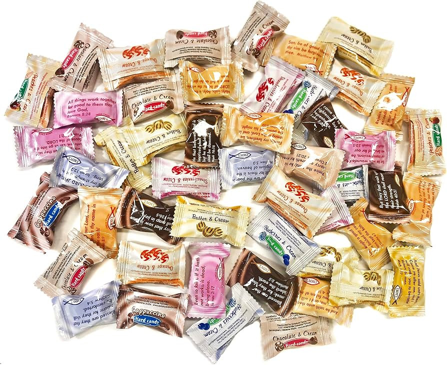 Scripture Candy, Assorted Cream Flavor Hard Candy, 30 Pieces | Amazon (US)