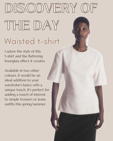 Basic t-shirt wardrobe staple with a twist! 

#LTKfindsunder50 #LTKfindsunder100 #LTKeurope