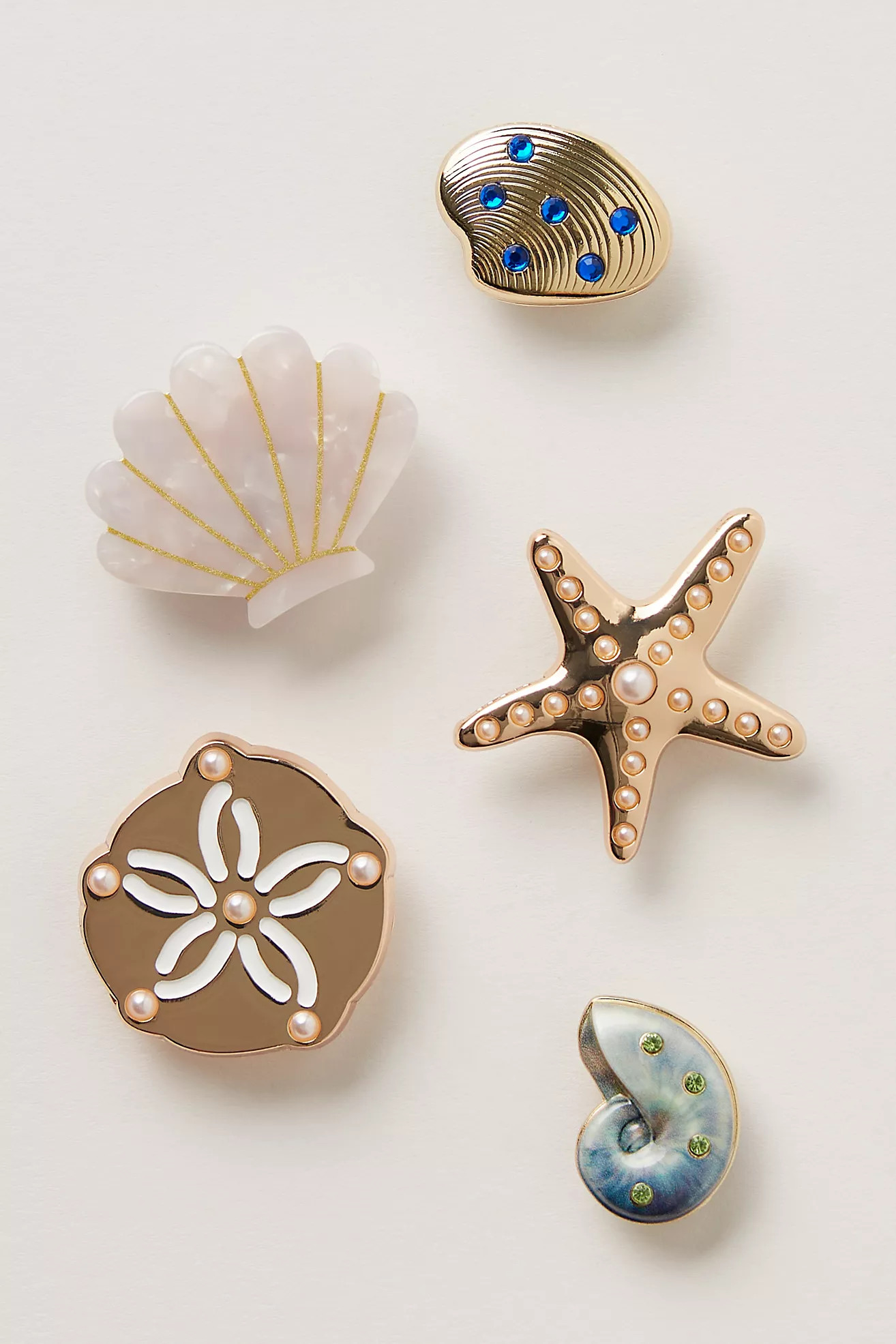 Crocs Gold Seashell Jibbitz | Free People (Global - UK&FR Excluded)