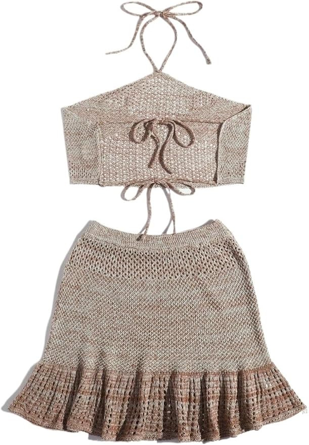 Womens 2024 Swimsuit Cover Up Women Solid Color Strap | Amazon (US)