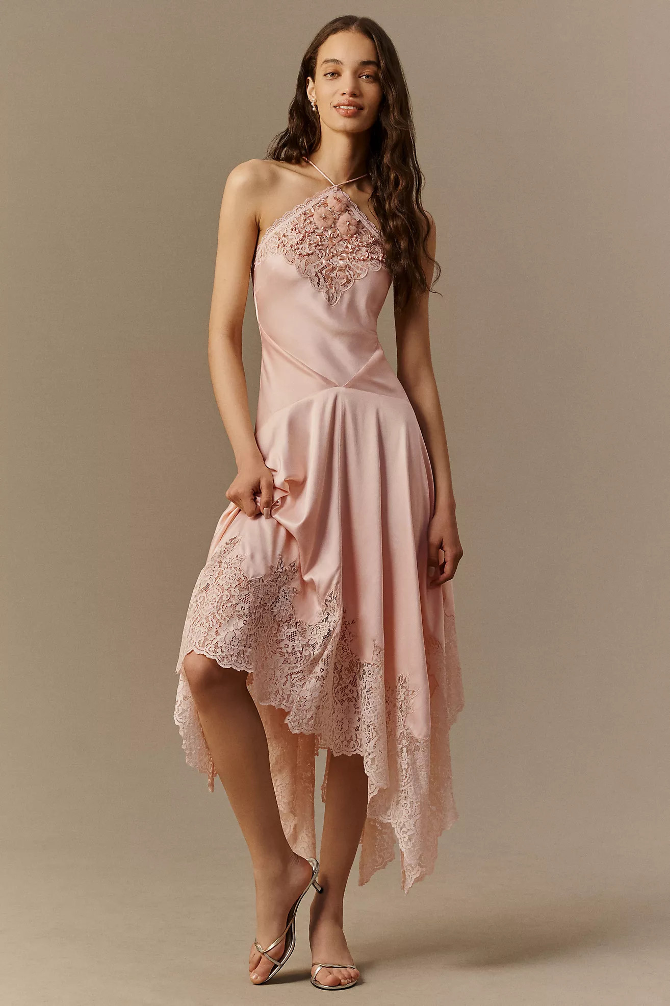Mac Duggal Bow Maxi Slip Dress | Anthropologie (US)