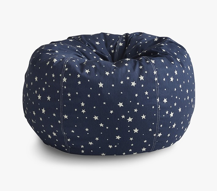 Anywhere Beanbag™, Navy Glow-in-the-Dark Scattered Stars | Pottery Barn Kids