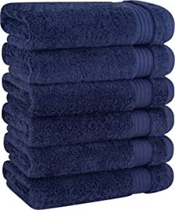 Cotton Paradise Hand Towels for Bathroom, 100% Turkish Cotton 16x28 inch 6 Piece Hand Towel Set, ... | Amazon (US)