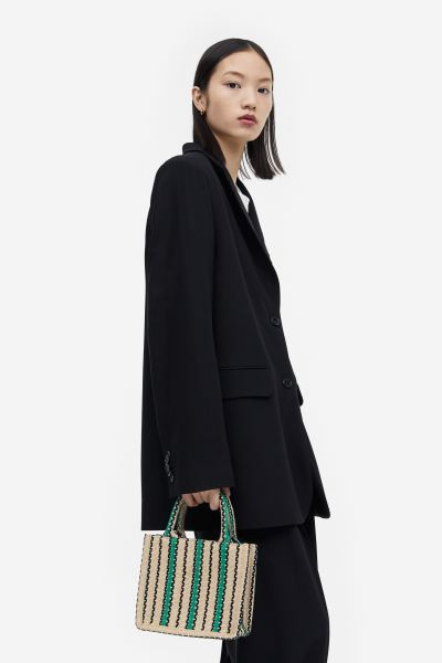 Jute-blend Mini Shopper | H&M (US + CA)