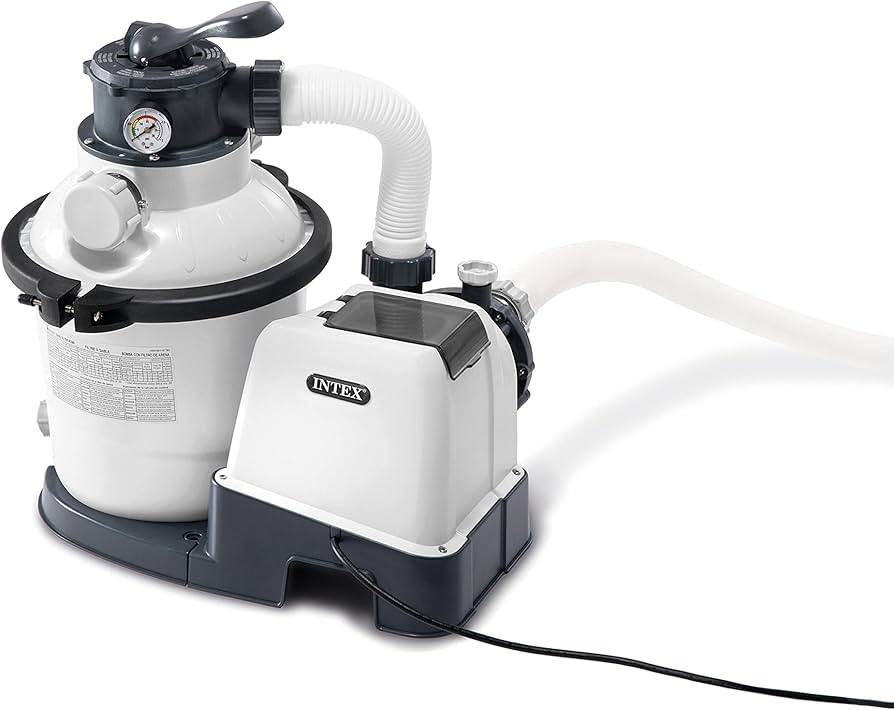 INTEX 26643EG SX1500 Krystal Clear Sand Filter Pump for Above Ground Pools, 10in | Amazon (US)