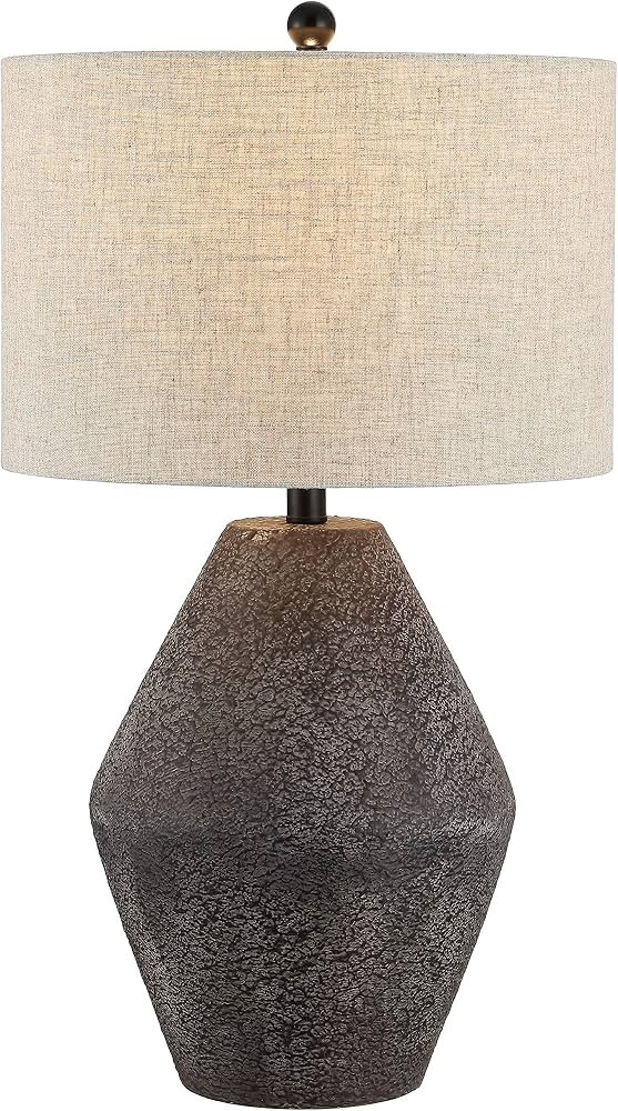 SAFAVIEH Lighting Collection \u2013 Ersta Brown Modern Rustic Farmhouse Table Lamp, 27-Inch Accen... | Amazon (US)