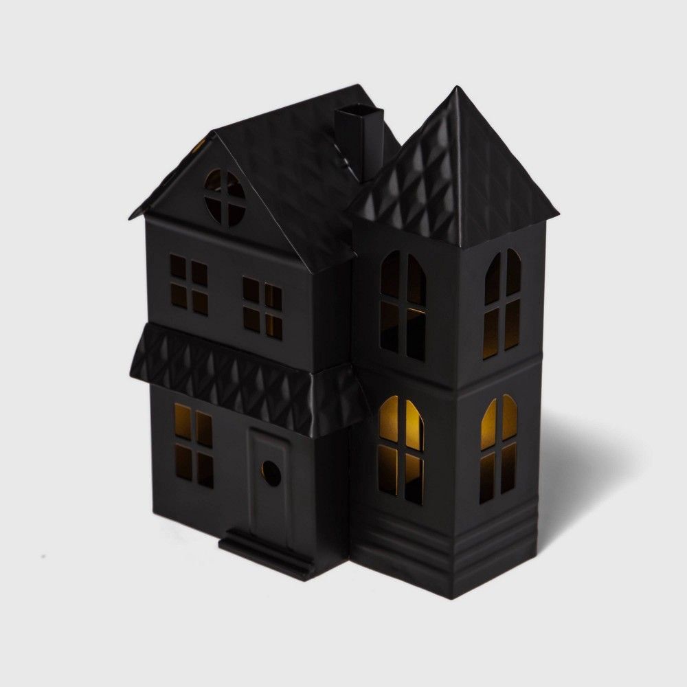 Halloween Metal Haunted House Estate Halloween Decorative Sculpture - Hyde & EEK! Boutique | Target