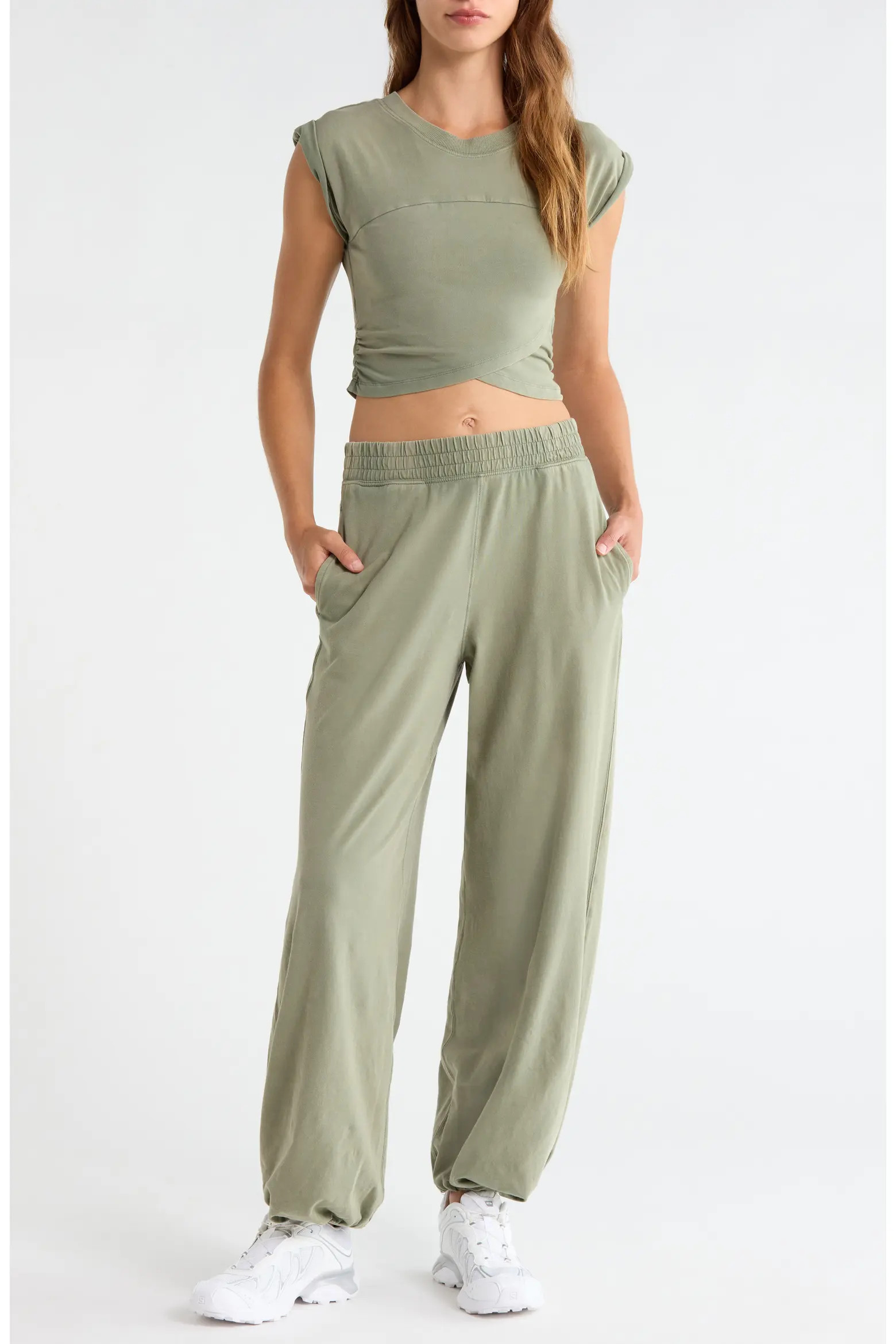 FP Movement Hot Shot Crossover T-Shirt & Joggers Set (Women) | Nordstrom | Nordstrom