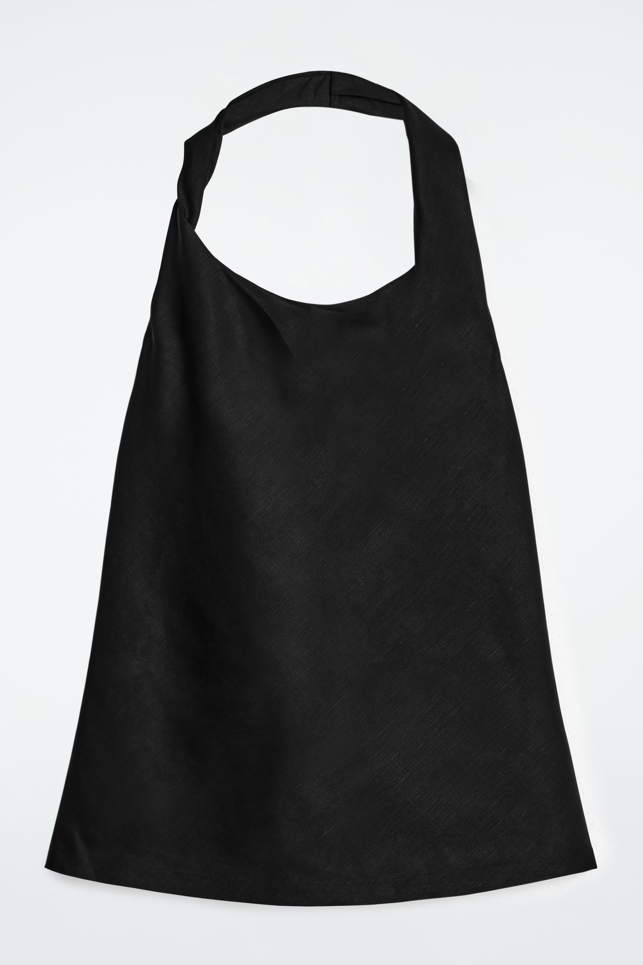 TWIST-DETAIL LINEN-BLEND TOP - BLACK | COS | COS UK