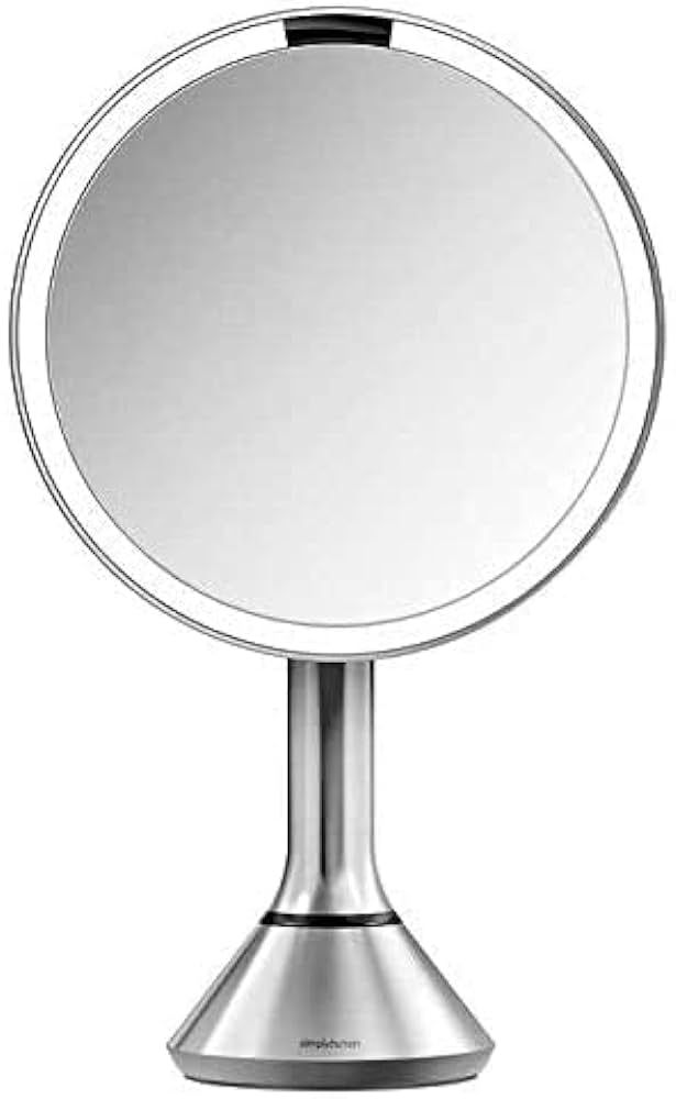 simplehuman Tabletop Mount ST3200 8” Round Sensor Mirror w/ 5x/10x Magnification | Amazon (US)