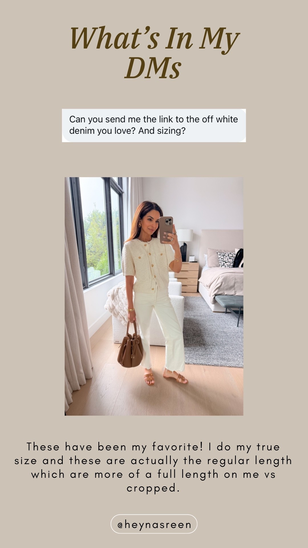 Off white denim is majorly trending this season, The color of these perfect. I'm in my true size 24, and this is the regular length inseam for reference 

#LTKOver40 #LTKPetite