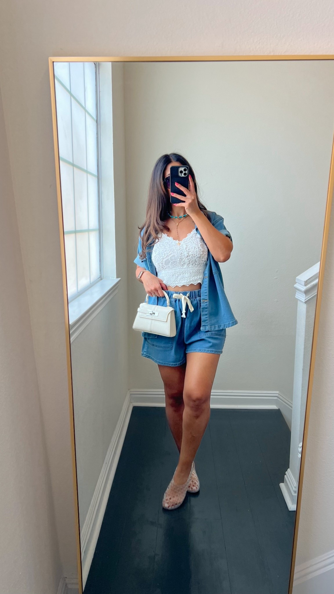 Denim matching set for spring - wearing size medium

#LTKMidsize #LTKSeasonal #LTKootd