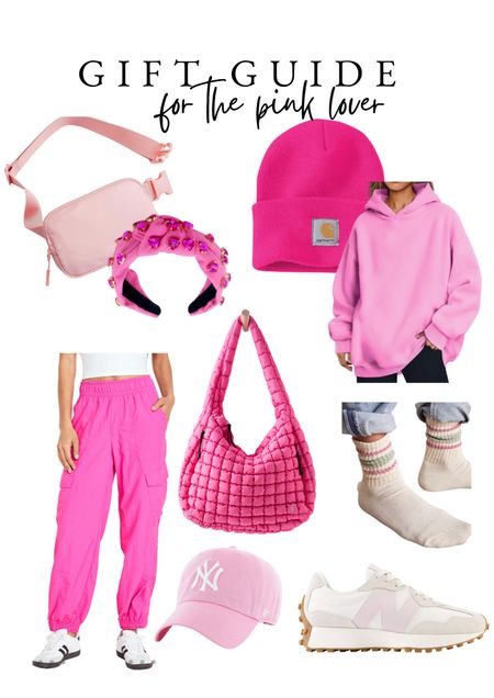 Pink gift guide
Pink hat 
Pink sweatshirt
Pink handbag 
Pink lover gift guide
Gifts on sale
Gift guide for her 
Gift guide for mom

#LTKHoliday #LTKfindsunder100 #LTKGiftGuide