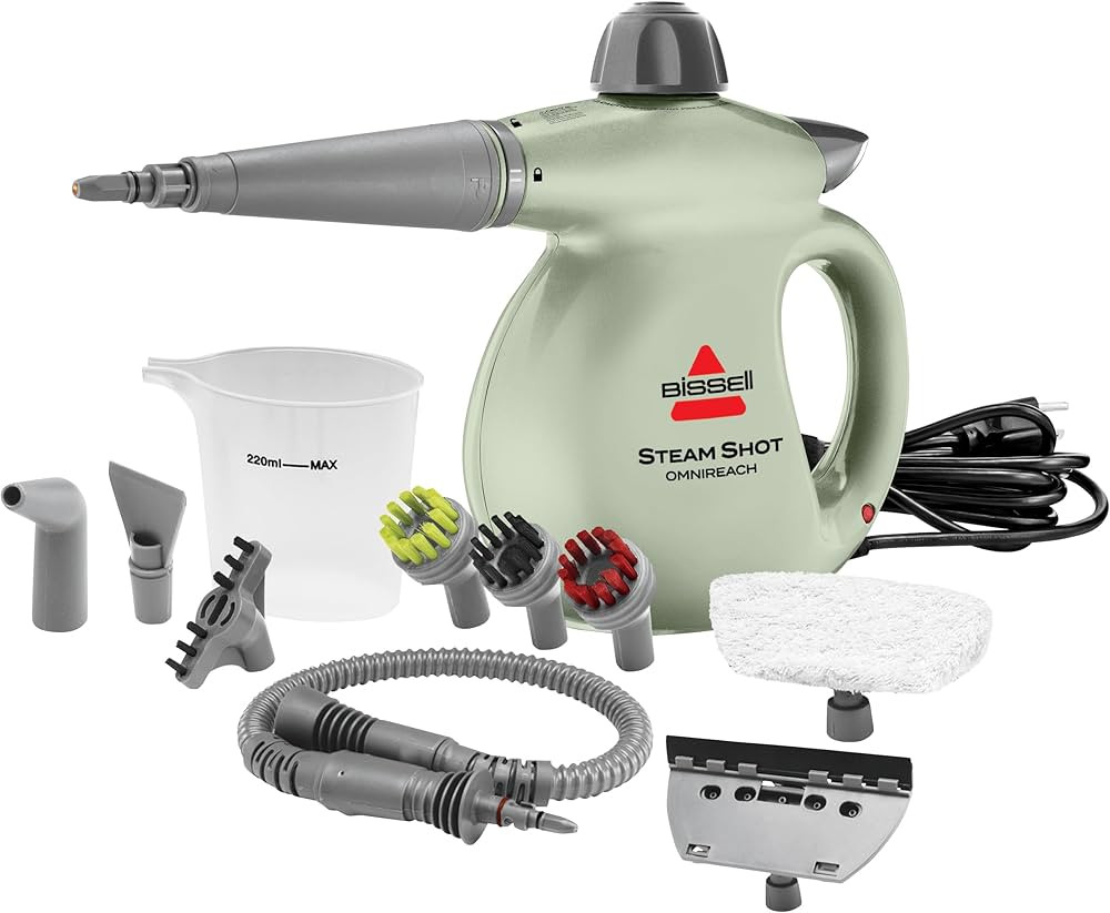 BISSELL® Steam Shot™ OmniReach handheld portable steam cleaner for tile, grout, windows, bathr... | Amazon (US)