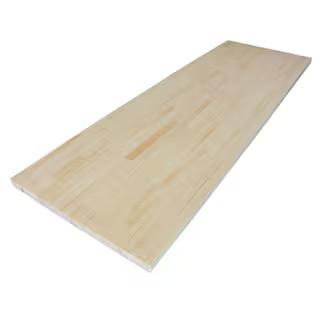HARDWOOD REFLECTIONS 4 ft. L x 30 in. D Unfinished Nordic Pine Solid Wood Butcher Block Standard ... | The Home Depot