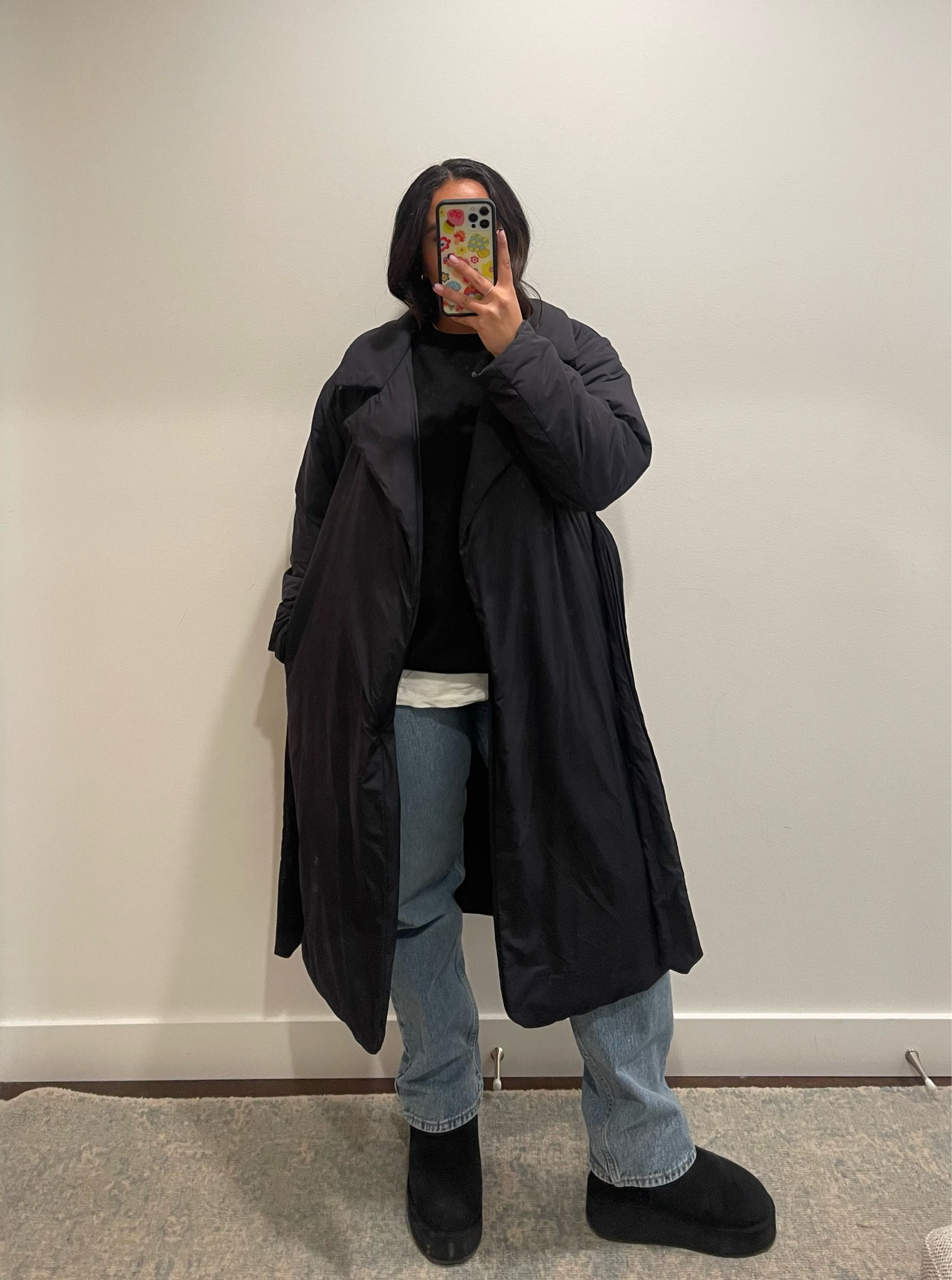 Coziest winter outfit for -10 weather 🥶❄️ My go-to when it’s cold is jeans, a big coat, and a knit sweater with a t-shirt underneath! 

#jean #denim #winteroutfit #wintercoat #levidadjean #bluejean #winterfits #ootd 

#LTKstyletip #LTKSeasonal #LTKU