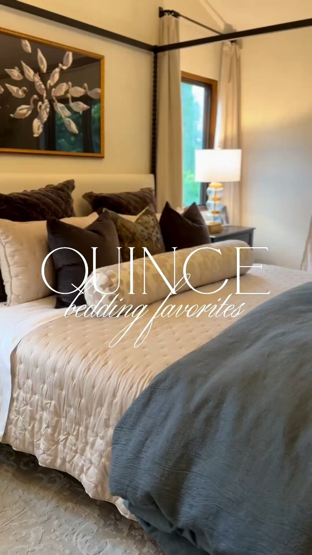 My Quince bedding obsessions! These sheets are probably my favorite I have ever owned and loving their new 100% mulberry silk pillowcase! The Bamboo Dream Quilt (I have the Sand) is a forever favorite - so soft and luxurious! @onequince #quincepartner

#LTKStyleTip #LTKFindsUnder100 #LTKHome