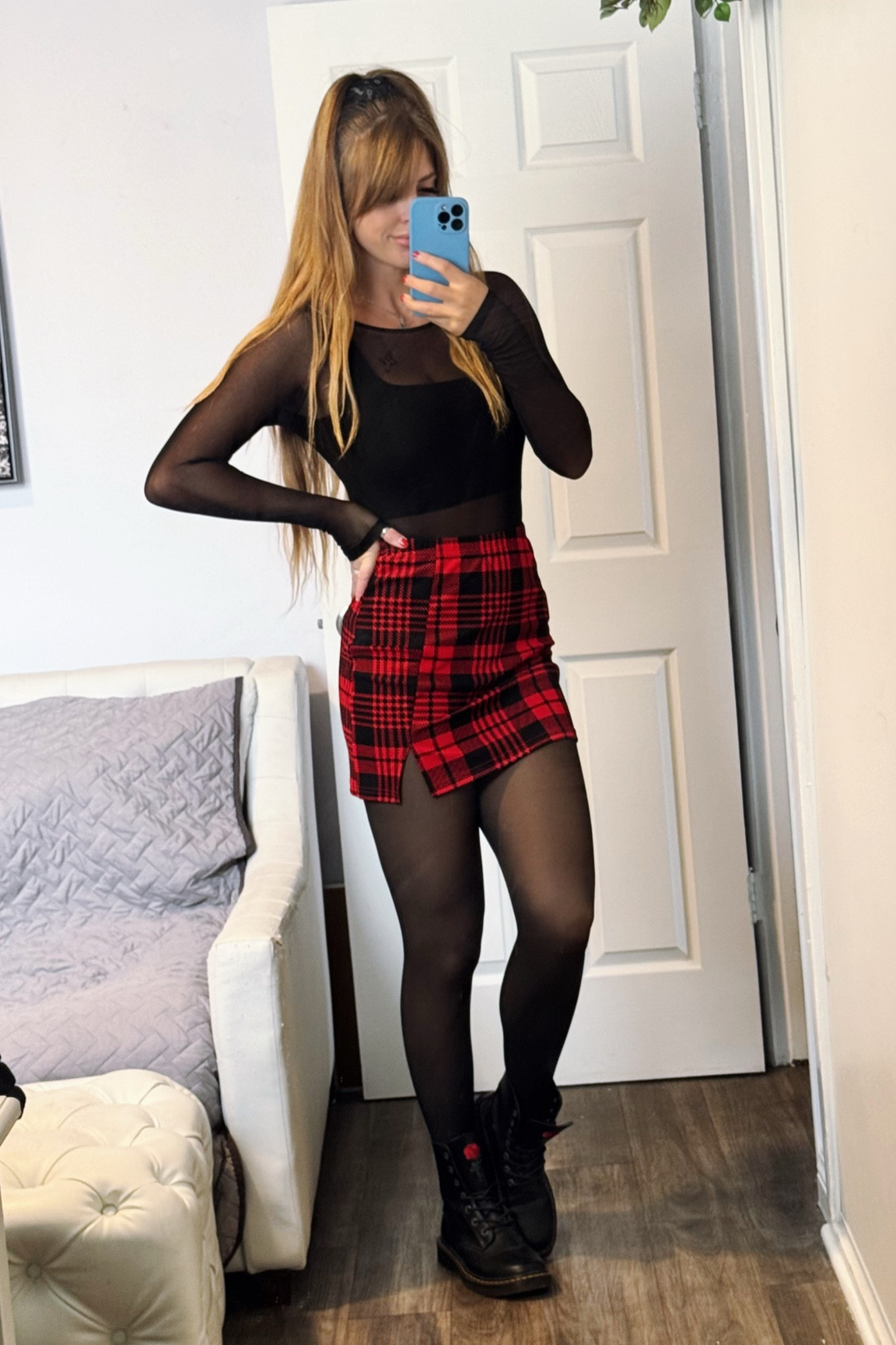 holiday fit check ✅
love wearing thermal tights in the fall/winter when it’s chilly outside 🥶 they keep my legs so warm!! 

#LTKHoliday #LTKWorkwear #LTKSeasonal