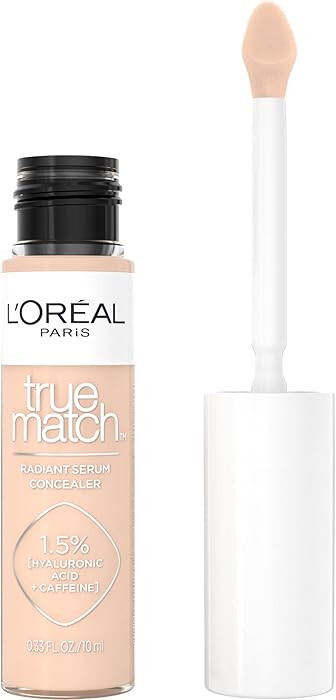 L'Oreal Paris True Match Radiant Serum Concealer, Brightening Under Eye Concealer Make Up with 1.... | Amazon (US)