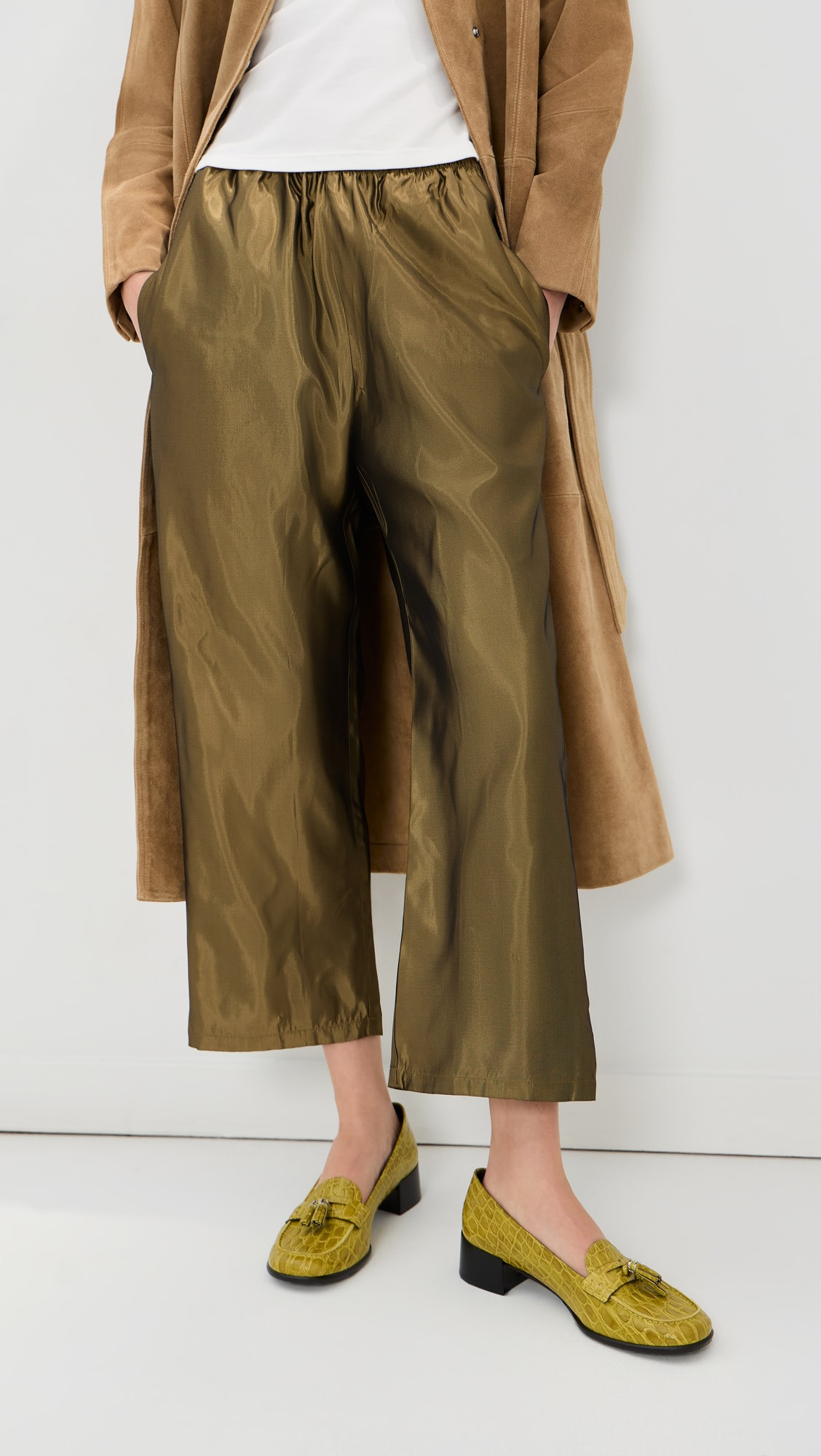 Kelsey Cropped Taffeta Pants | Shopbop