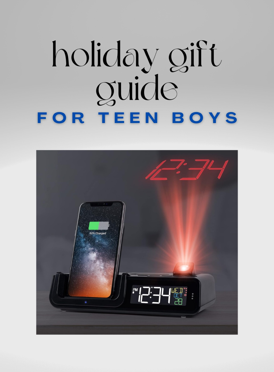 Great gift for teen boy! It charges your phone, AirPods and Apple Watch and has a projector for the time!

Gift guide
Gifts for him
Gifts for teen boy
Gifts for teens
Amazon gifts


#LTKkids #LTKGiftGuide #LTKfindsunder100