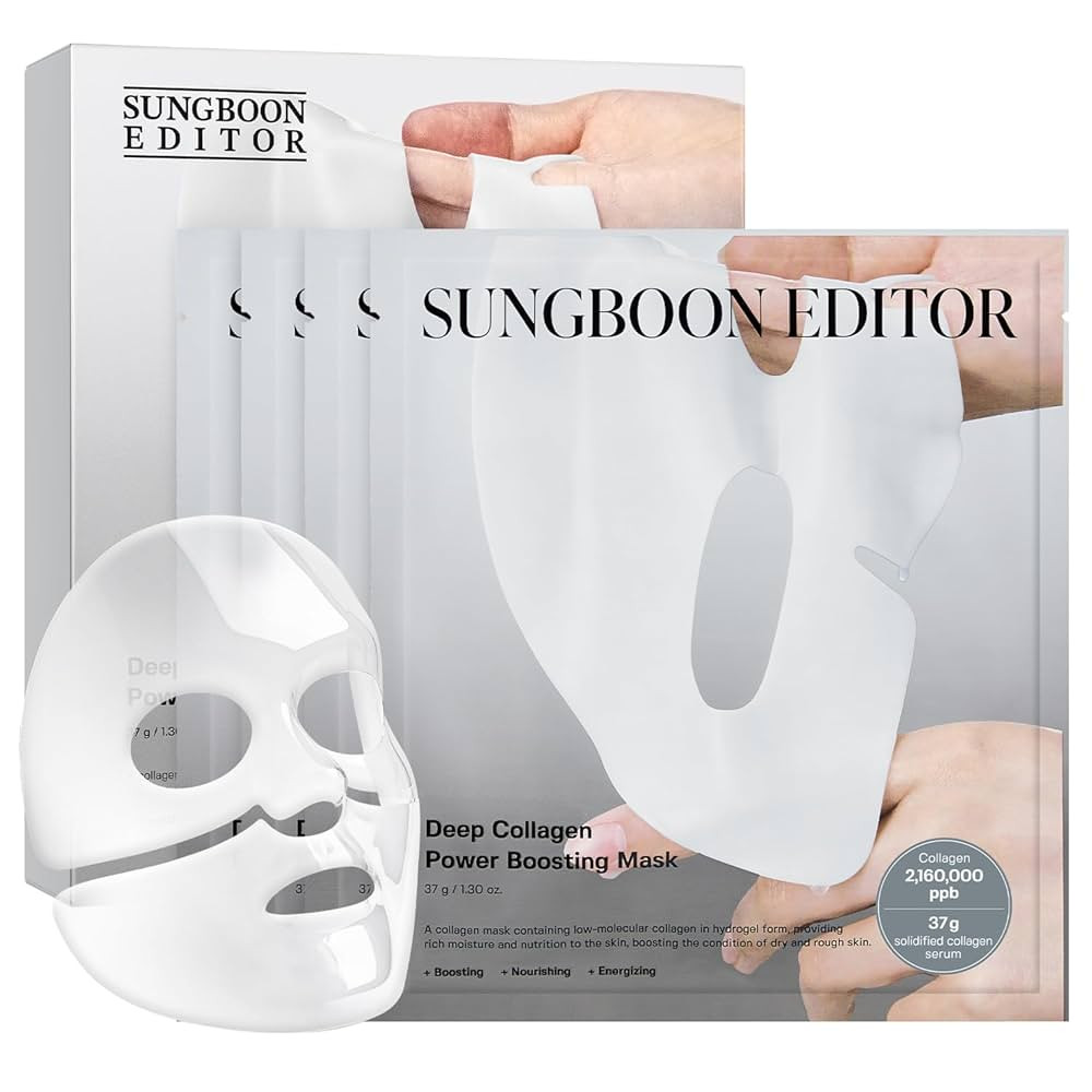 SUNGBOON EDITOR Deep Collagen Overnight mask 37gx4ea | Original Hydrating Collagen Face Mask | Re... | Amazon (US)