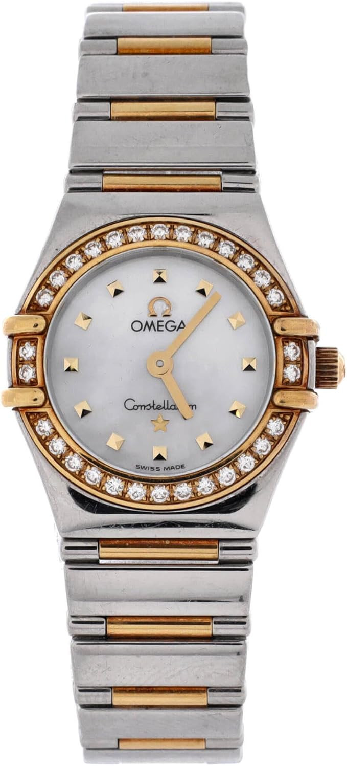 Amazon.com: Omega, Pre-Loved Constellation Quartz Watch Stainless Steel and Rose Gold with Diamon... | Amazon (US)