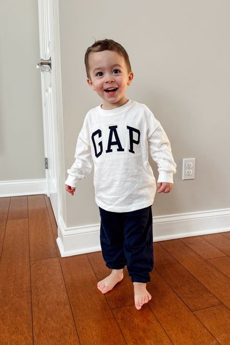Luca’s Gap logo tee is $7.50 today! 🤯 And his Old Navy sweatpants are on sale, too! Had to share because they make for such a cute, comfy, and affordable toddler outfit! Click to shop. 

Toddler boy, toddler clothes, toddler boy outfits, toddler outfits 

#LTKkids #LTKSeasonal #LTKsalealert