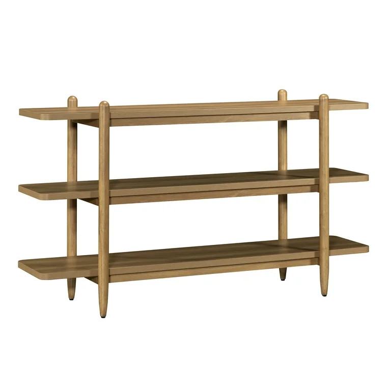 Better Homes & Gardens Springwood Horizontal Bookcase, Light Honey Finish | Walmart (US)