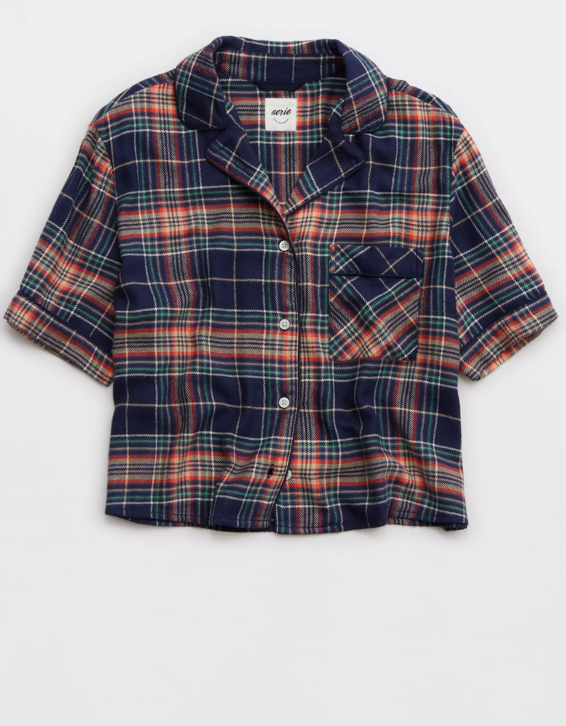 Aerie Flannel Pajama Shirt | Aerie
