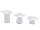 Sugar & Cloth Marble Melamine Mini Cupcake Trio Stand Set | Amazon (US)