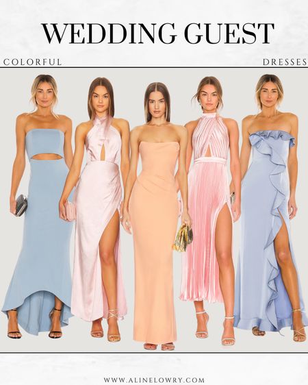 Wedding guest dresses ideas - colorful 