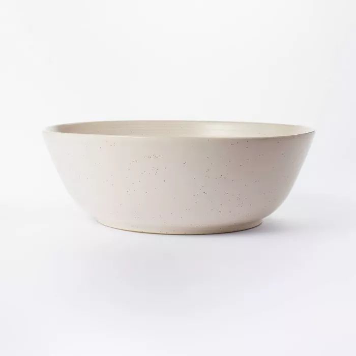 304oz Stoneware Ribbed Large Serving Bowl Cream – Threshold™ designed with Studio McGee | Target