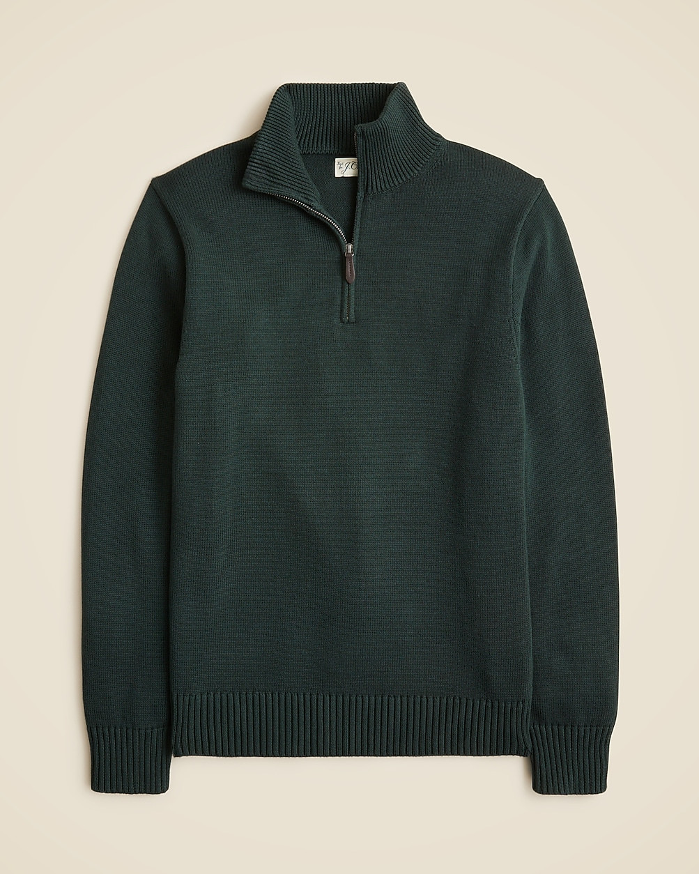 Heritage cotton half-zip sweater | J. Crew US