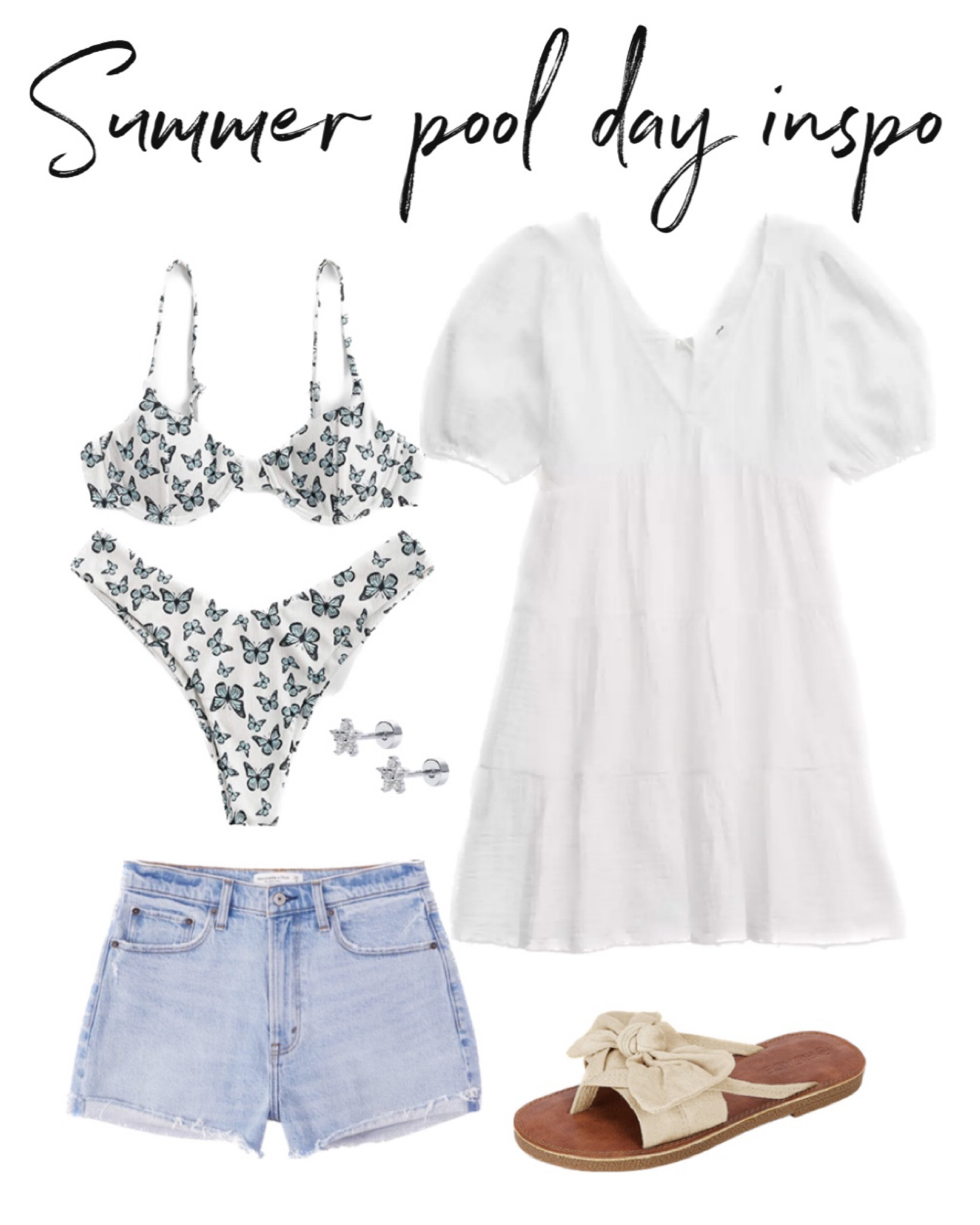 Casual Summer Pool day style✨🦋 