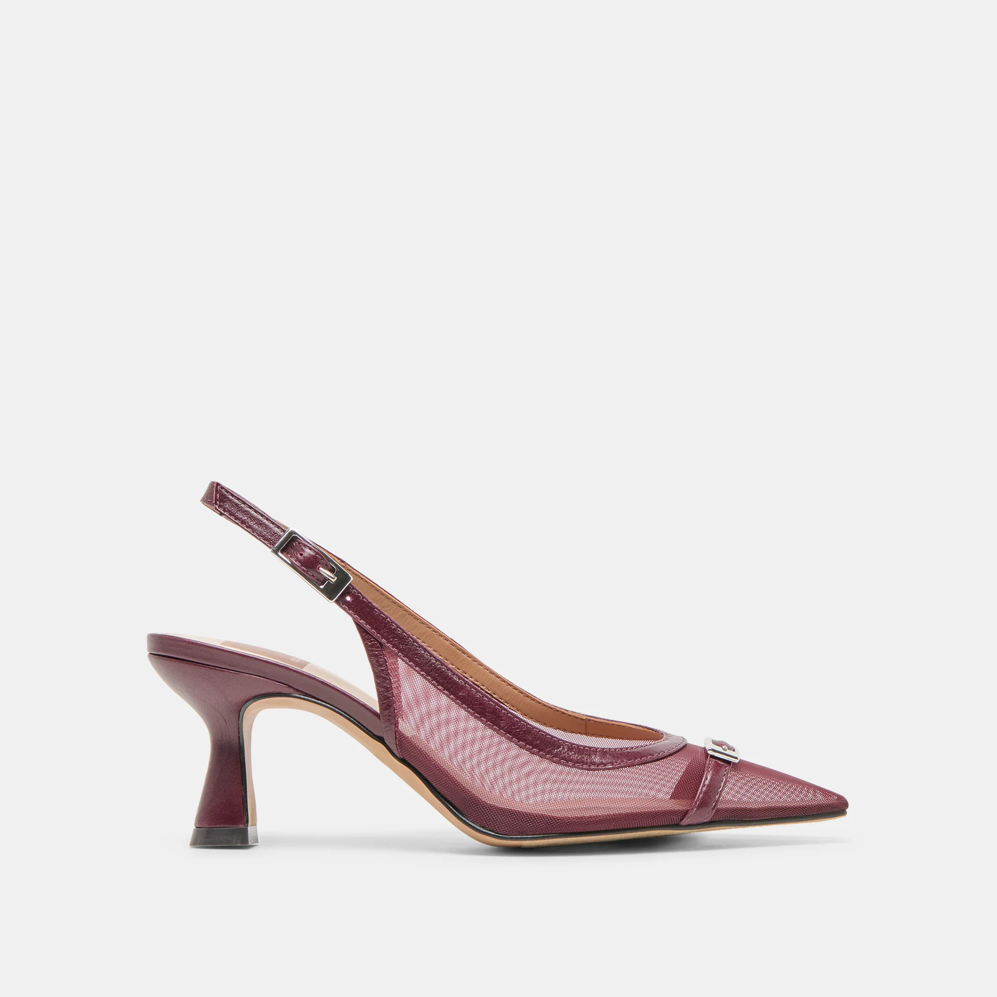 Lorine Burgundy Mesh Heels | Dolce Vita | DolceVita.com