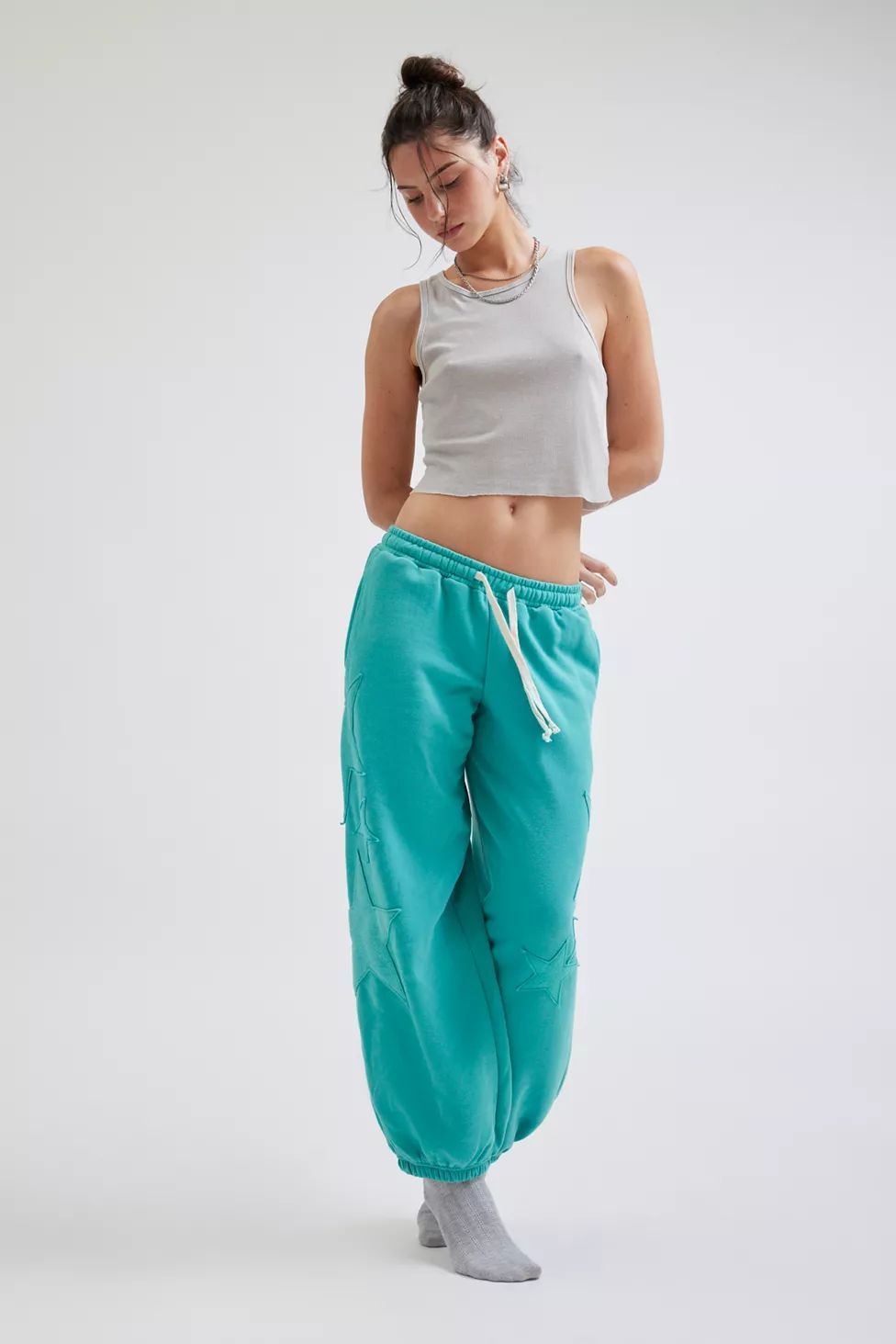 Out From Under Brenda Star Patch Jogger Sweatpant | Urban Outfitters (US and RoW)