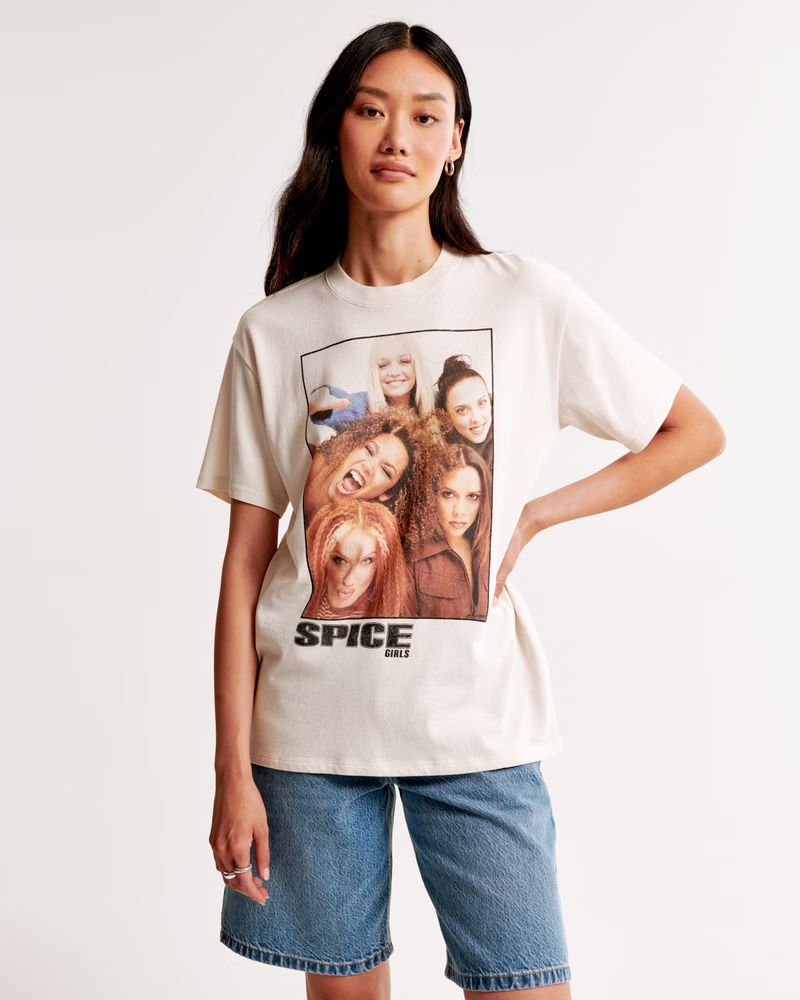 Women's Oversized Spice Girls Graphic Tee | Women's New Arrivals | Abercrombie.com | Abercrombie & Fitch (US)