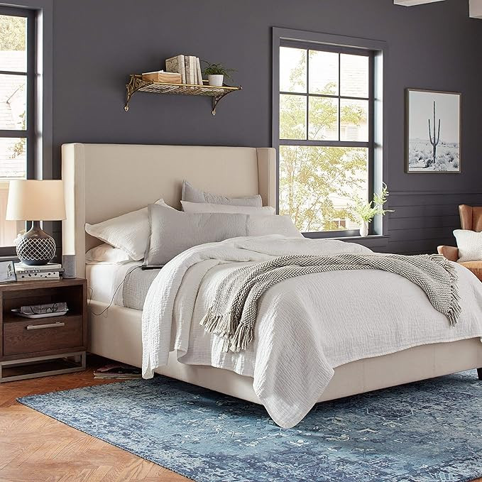 Amazon Brand – Stone & Beam Locklar 100% Cotton Lightweight Textured King Coverlet Set, Easy Ca... | Amazon (US)