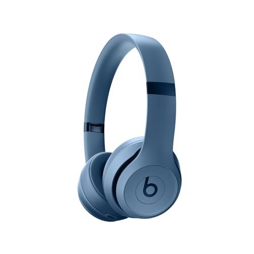 Beats Solo 4 - Wireless Bluetooth On-Ear Headphones, Apple & Android Compatible, Up to 50 Hours of Battery Life - Slate Blue | Amazon (US)