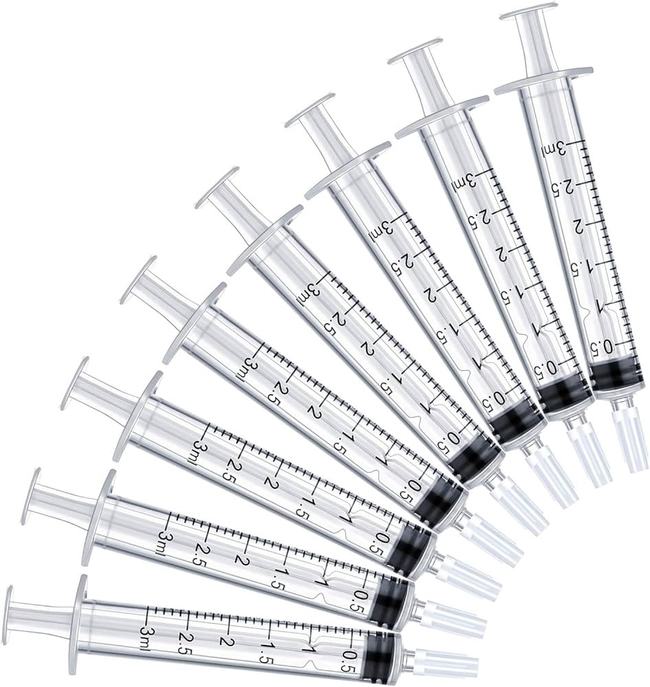 3ml Syringe Without Needle, Syringe for Liquid, Scientific Labs, Measurement, Disposable Individu... | Amazon (US)