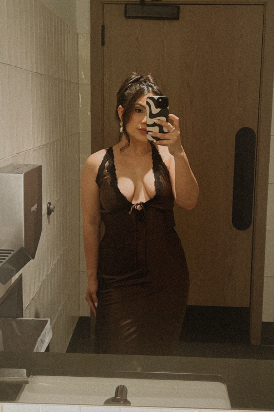 Perf satin dress 

#datenight #ootd #dinneroutfit #bestfriendsengagementdinner 

#LTKstyletip #LTKfindsunder50 #LTKbeauty