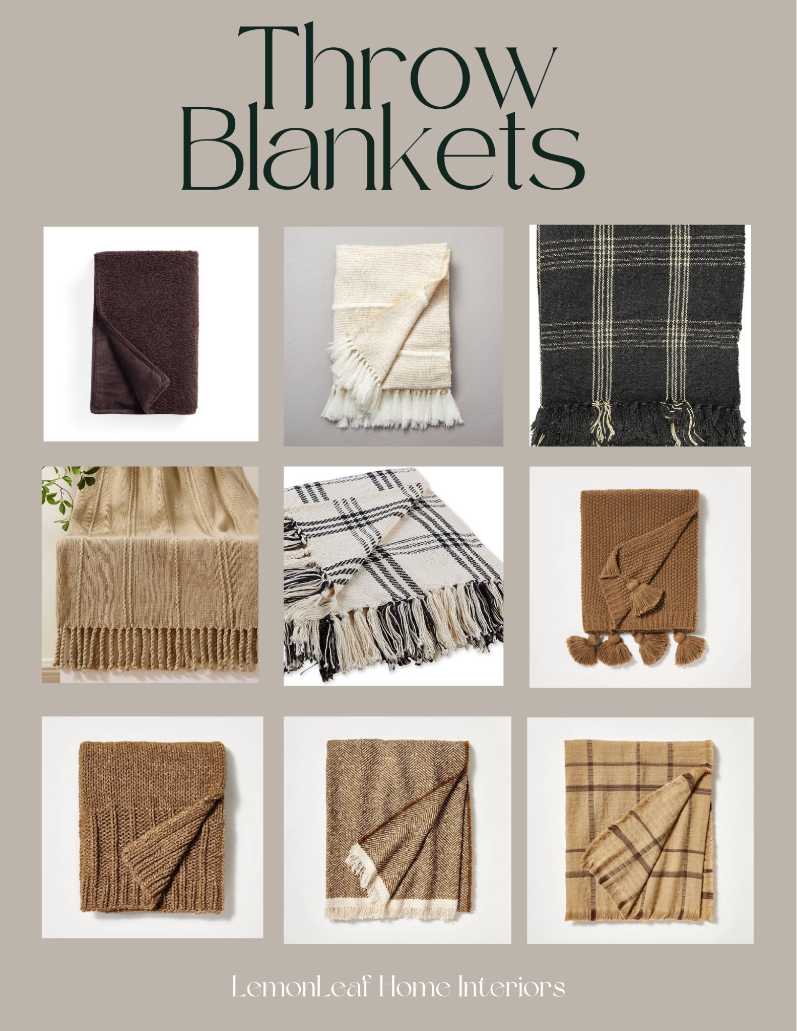 Gorgeous textured throw blankets are the perfect touch for fall decor. They add texture, warmth in tone, and functionality 



#LTKunder50 #LTKhome #LTKstyletip