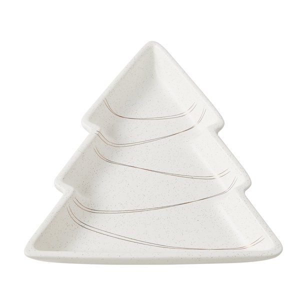 Better Homes & Gardens Holiday Stoneware Tree Platter - Walmart.com | Walmart (US)